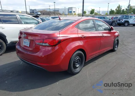2016 Hyundai Elantra Se из США, поврежденный, VIN 5NPDH4AE7GH700185